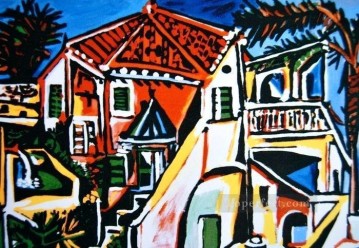 Paisaje mediterráneo de Picasso 3 Pinturas al óleo